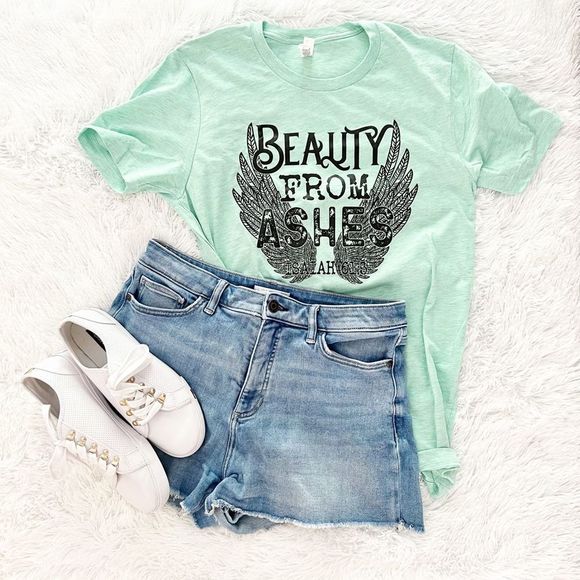 Handmade Tops - Beauty from Ashes Unisex Graphic Tee
